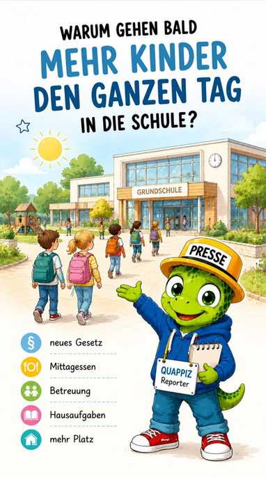QUAPPIZ erklärt, warum mehr Kinder den ganzen Tag in die Schule gehen