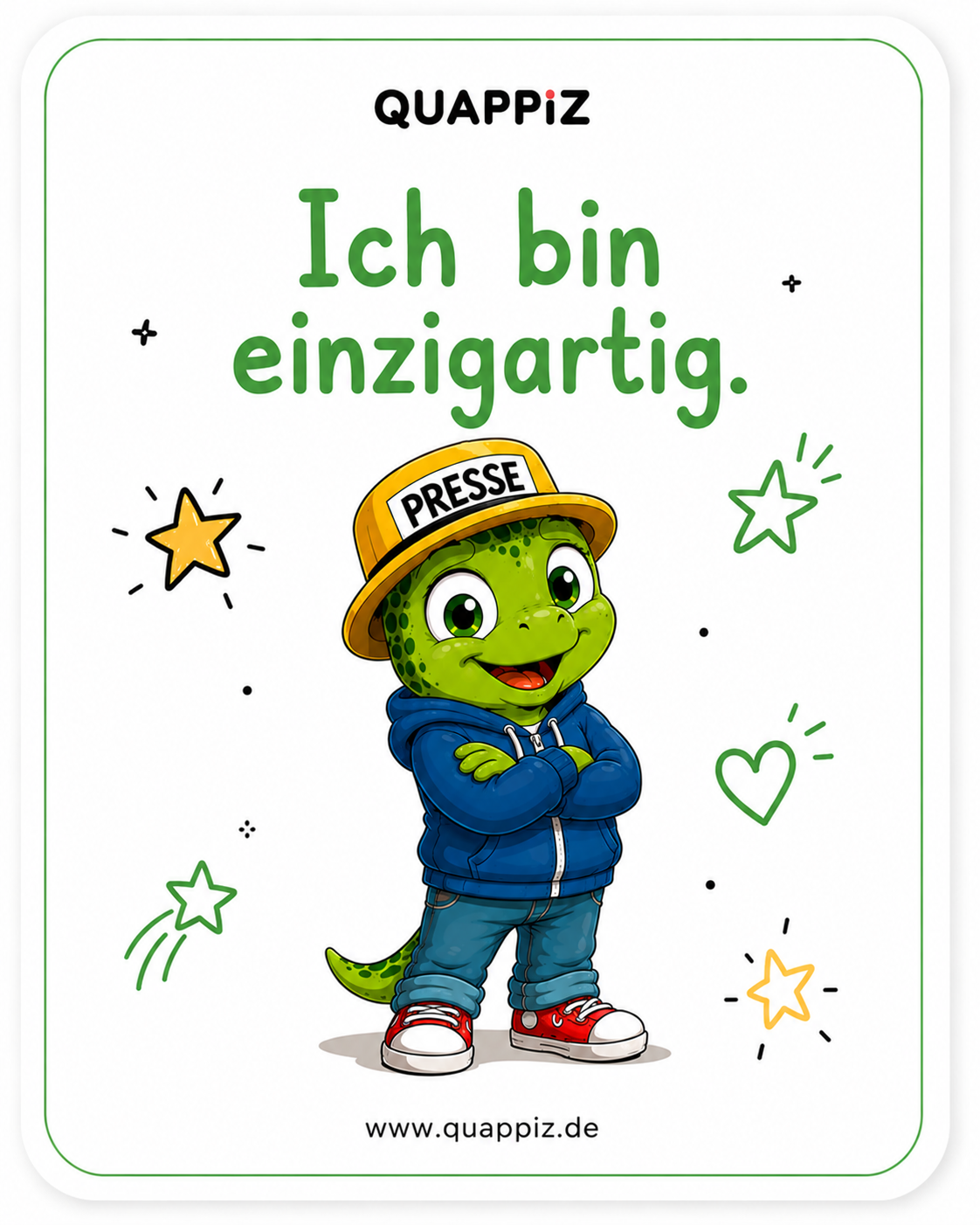 Mutmacherkarte: Ich bin einzigartig