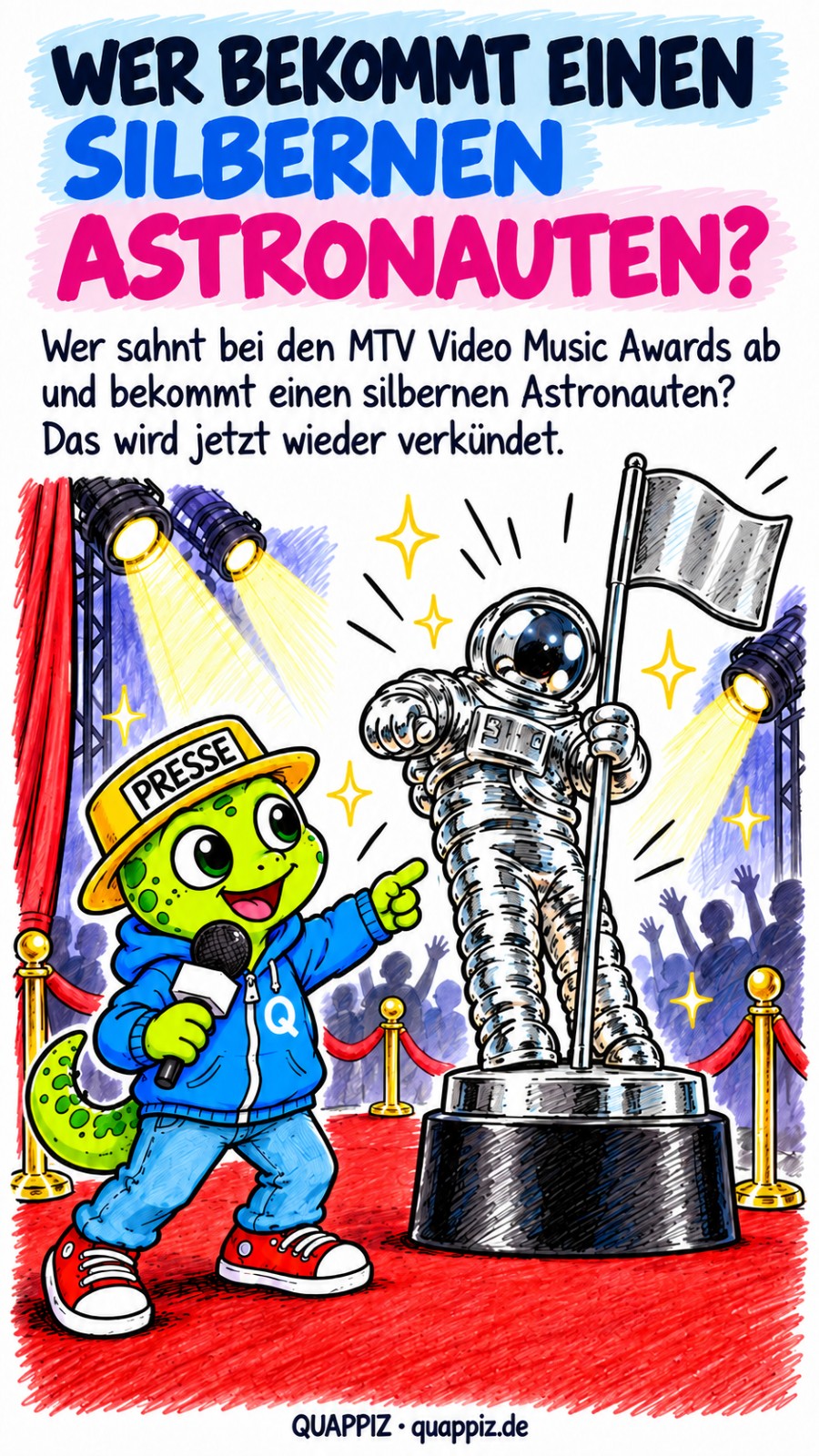 Wer bekommt einen silbernen Astronauten?
